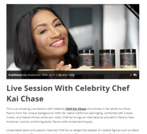 Hype Magazine - Live Session With Celebrity Chef Kai Chase