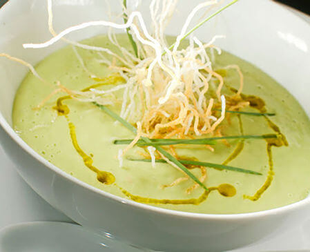 CHILLED CREAMY AVOCADO-CUCUMBER SOUP