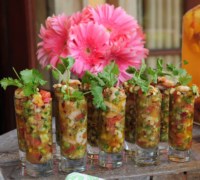 ROCK SHRIMP CEVICHE “SHOOTERS”